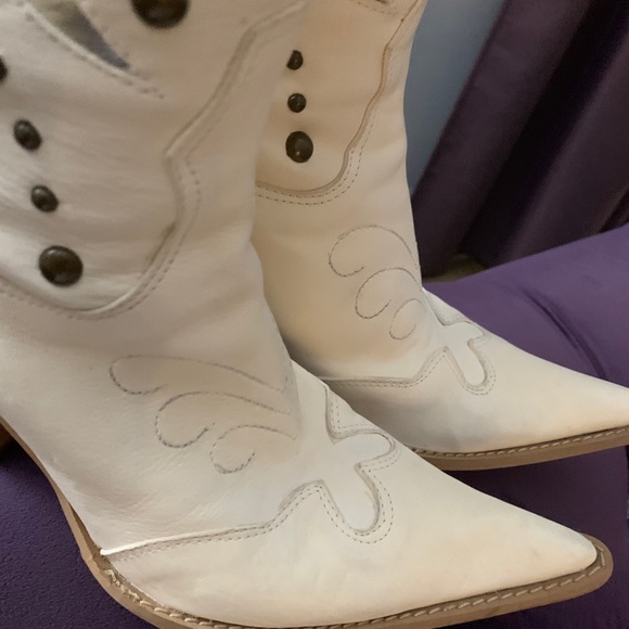 Shoes Women White Cowboy Boots Poshmark